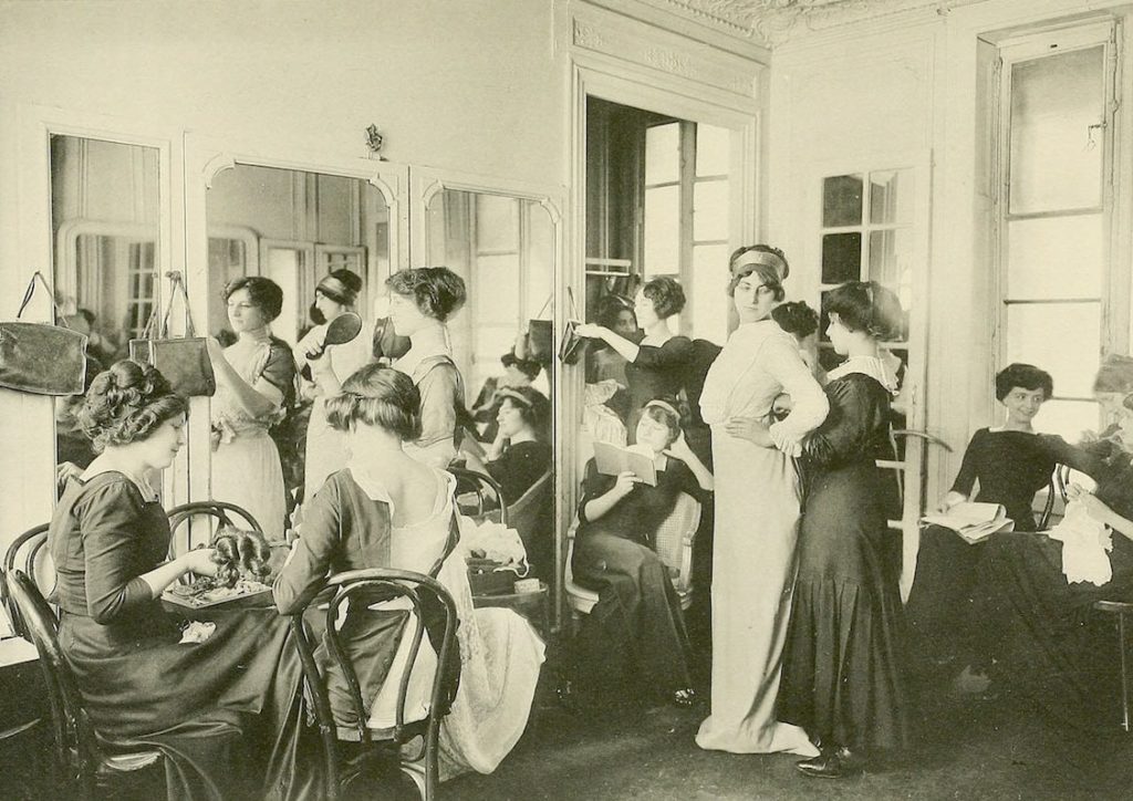 salone di una modista Parigi fine 1800